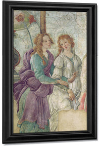 Detail Of Venus And The Graces Offering Gifts To A Young Girl By Sandro Botticelli Fine Art Print