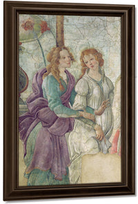 Detail Of Venus And The Graces Offering Gifts To A Young Girl By Sandro Botticelli Fine Art Print