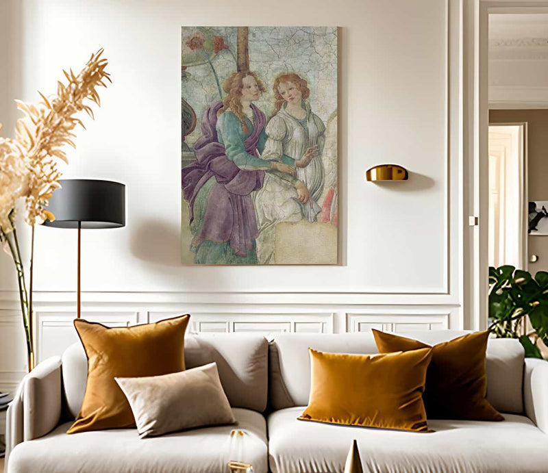 Detail Of Venus And The Graces Offering Gifts To A Young Girl By Sandro Botticelli Fine Art Print