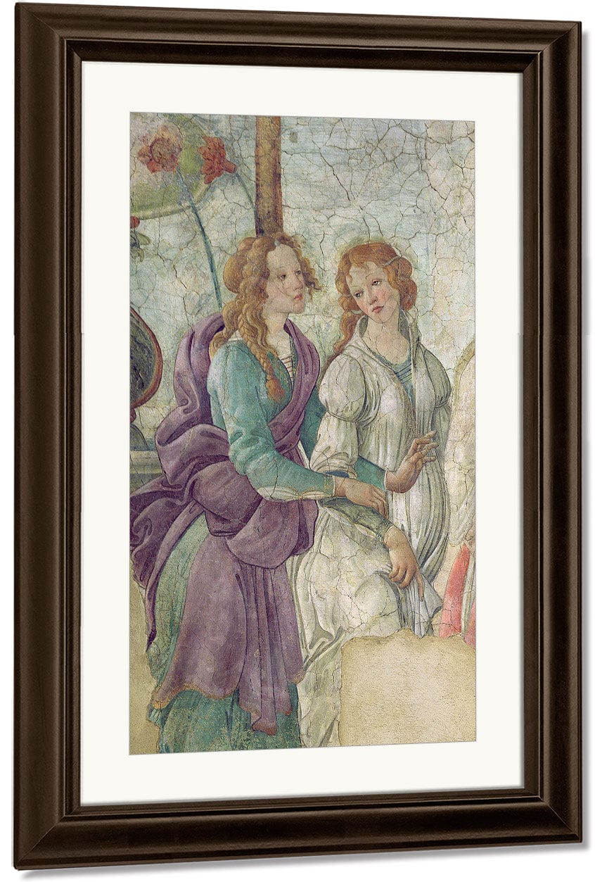 Detail Of Venus And The Graces Offering Gifts To A Young Girl By Sandro Botticelli Fine Art Print