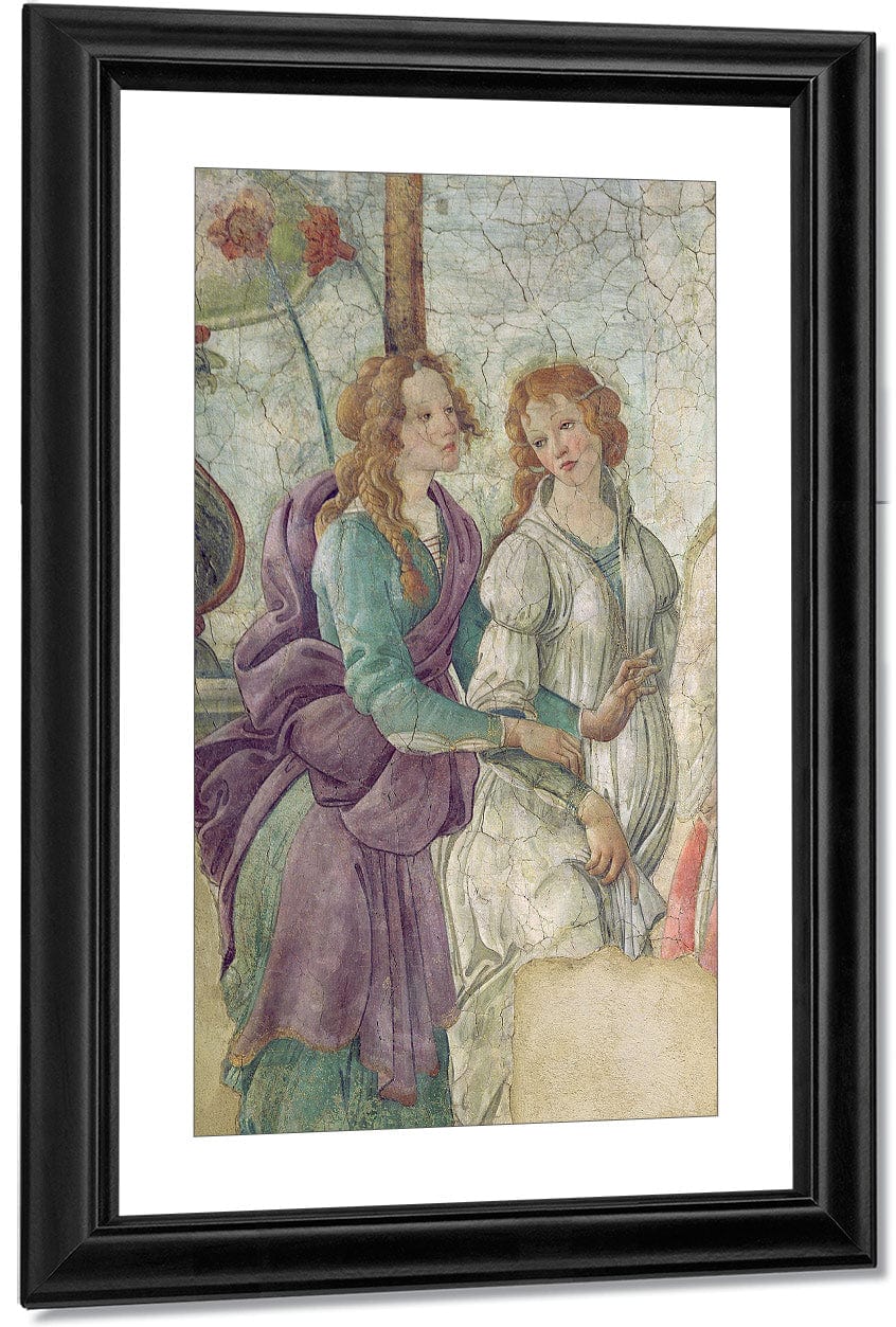 Detail Of Venus And The Graces Offering Gifts To A Young Girl By Sandro Botticelli Fine Art Print