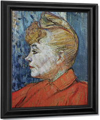 Detail Of Woman In Red By Henri Marie Raymond De Toulouse Lautrec Monfa Fine Art Print