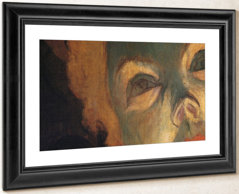 Detail Of Woman's Face From At The Moulin Rouge By Henri Marie Raymond De Toulouse Lautrec Monfa Fine Art Print