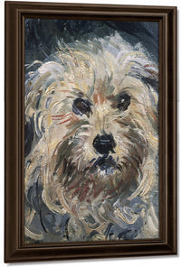 Detail Of Yorkshire Terrier From Eugenie Graff (Madame Paul) By Claude Monet Fine Art Print