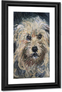 Detail Of Yorkshire Terrier From Eugenie Graff (Madame Paul) By Claude Monet Fine Art Print