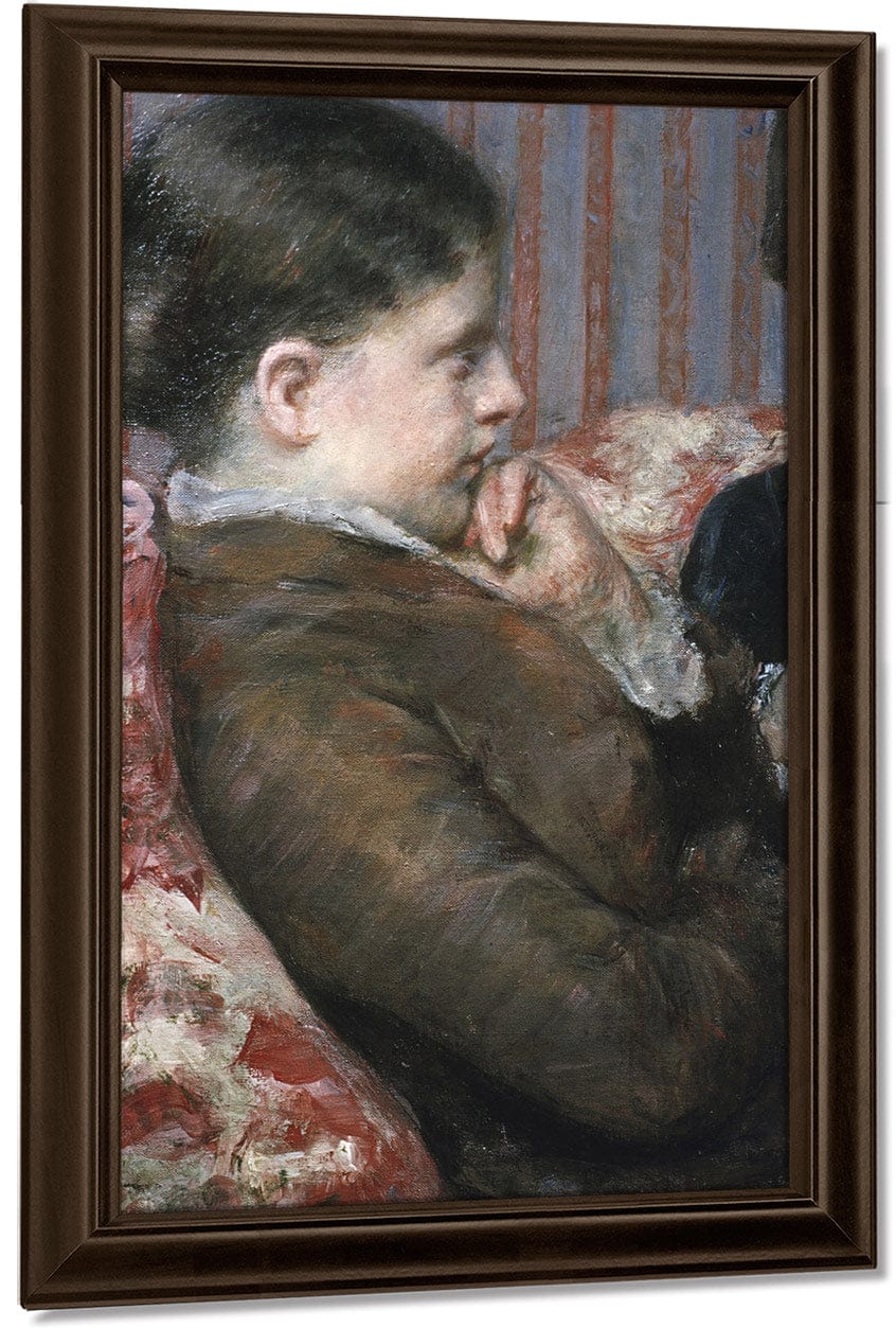 Detail Showing Profile Of Woman From A Cup Of Tea By Mary Cassatt Fine Art Print