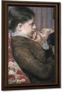 Detail Showing Profile Of Woman From A Cup Of Tea By Mary Cassatt Fine Art Print