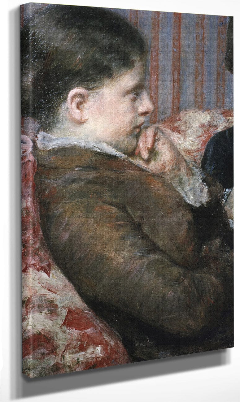 Detail Showing Profile Of Woman From A Cup Of Tea By Mary Cassatt Fine Art Print