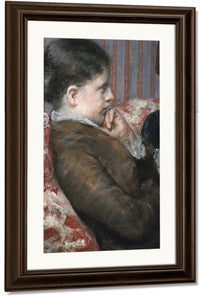 Detail Showing Profile Of Woman From A Cup Of Tea By Mary Cassatt Fine Art Print