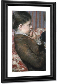 Detail Showing Profile Of Woman From A Cup Of Tea By Mary Cassatt Fine Art Print