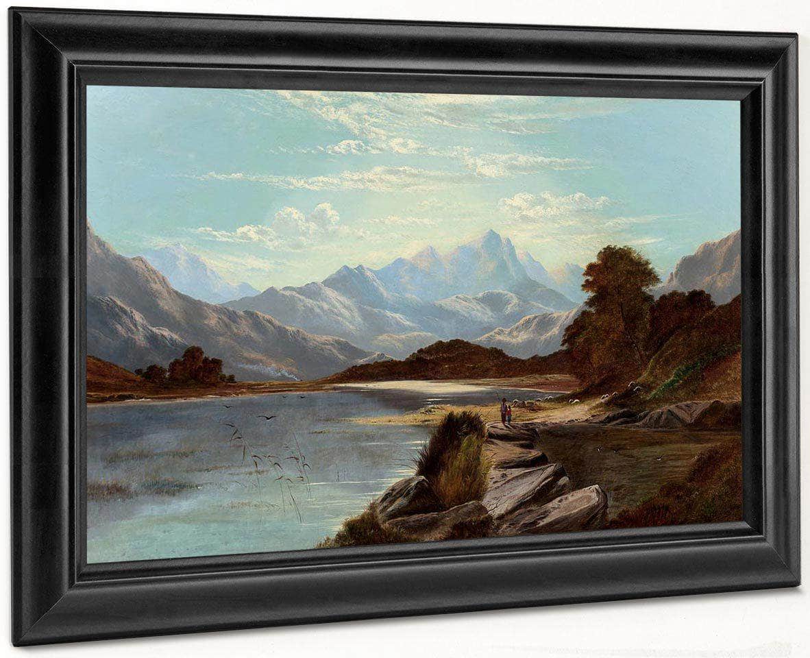 Devoke Water Cumberland 1886 By Alfred De Breanski Fine Art Print