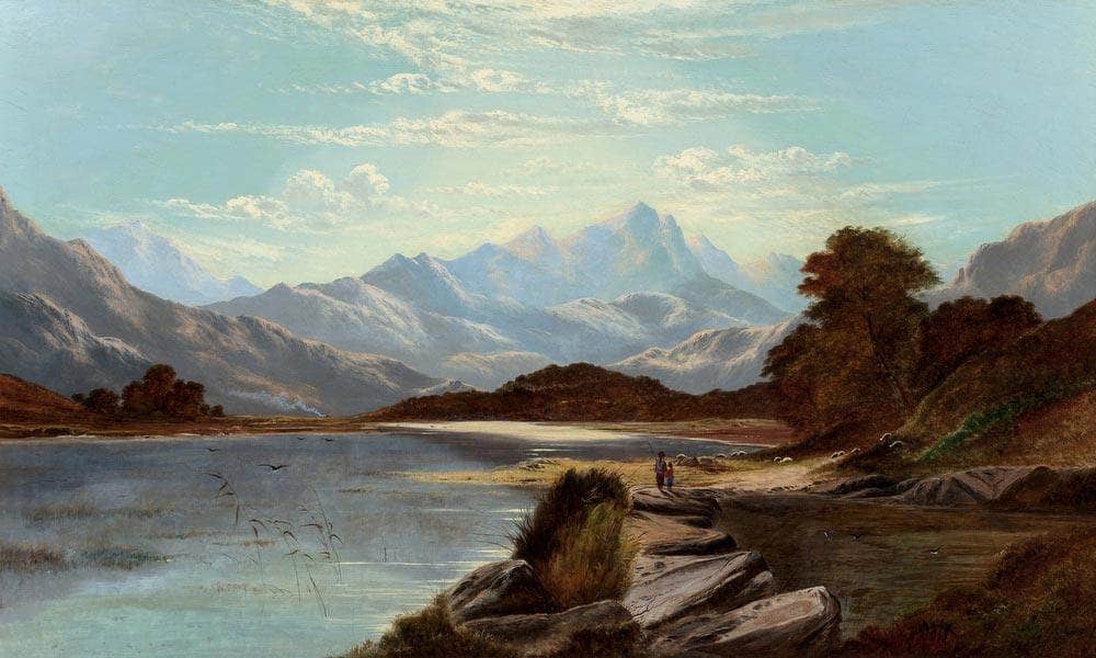 Devoke Water Cumberland 1886 By Alfred De Breanski Fine Art Print