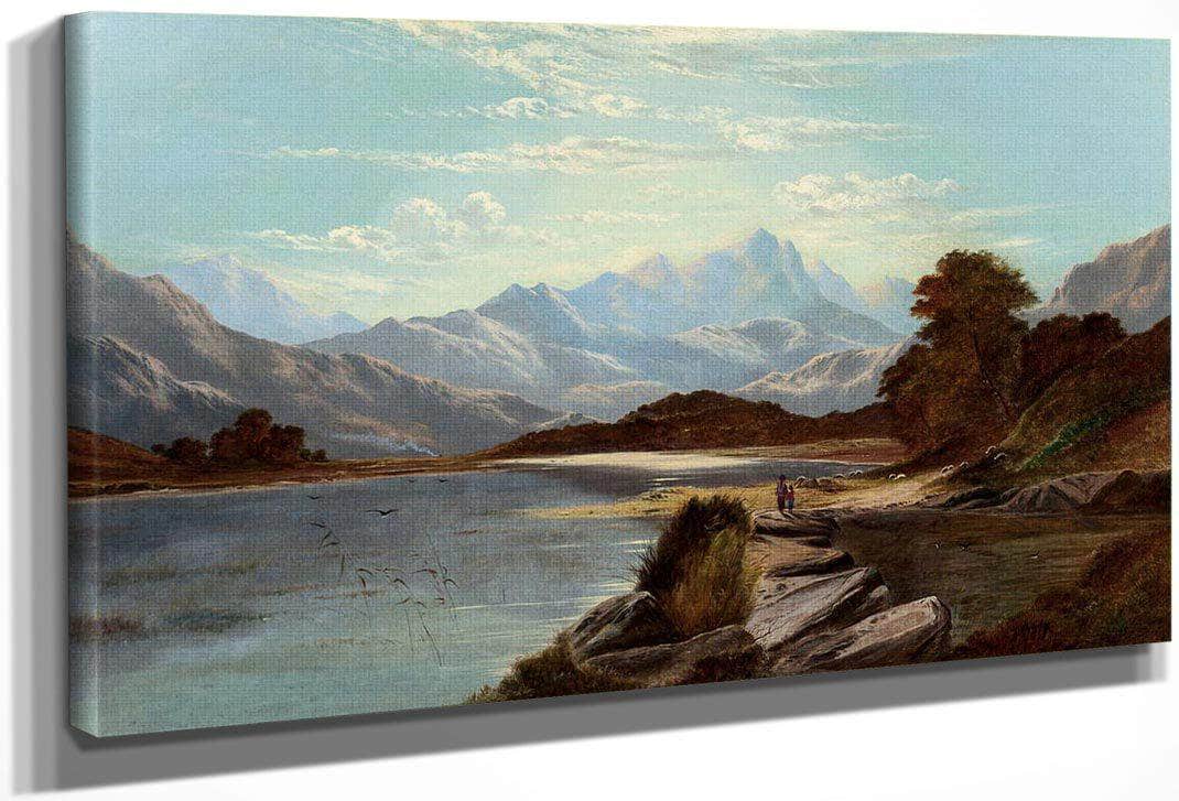 Devoke Water Cumberland 1886 By Alfred De Breanski Fine Art Print