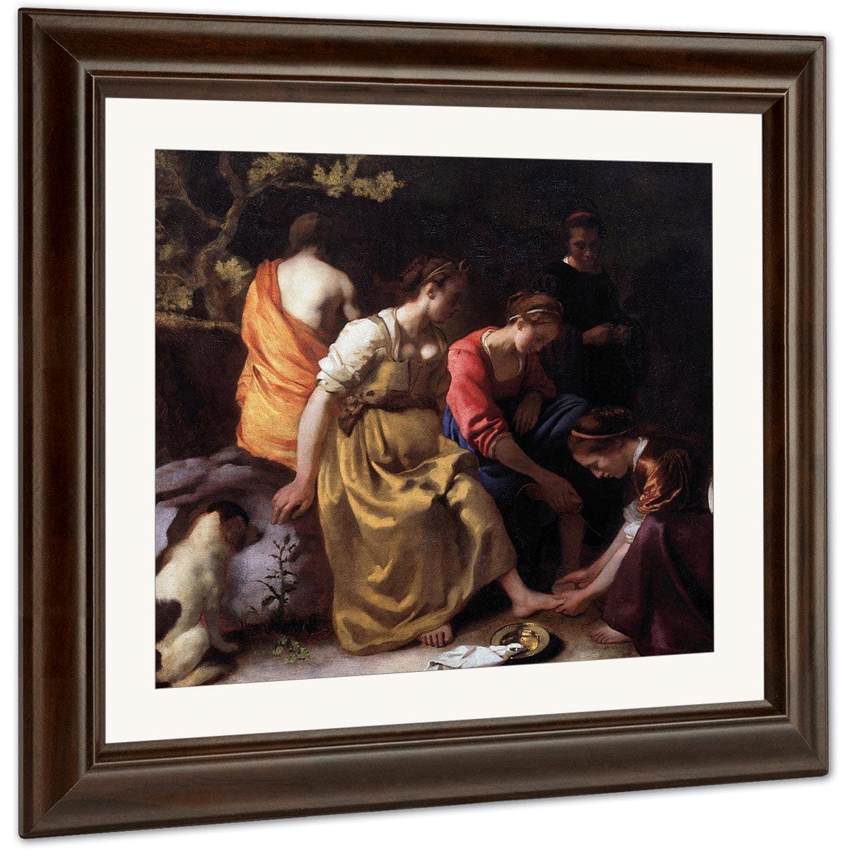 Diana And Her Companions 1654 By Johannes Vermeer Fine Art Print