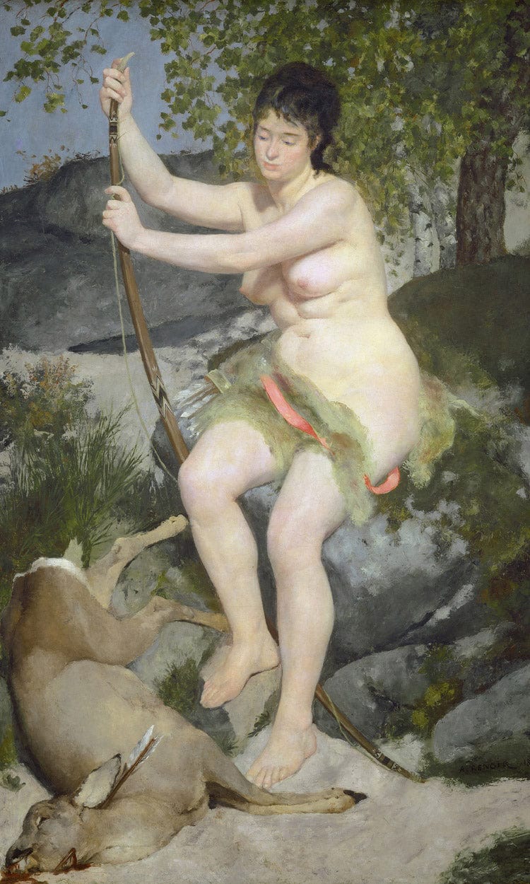 Diana By Pierre Auguste Renoir Fine Art Print