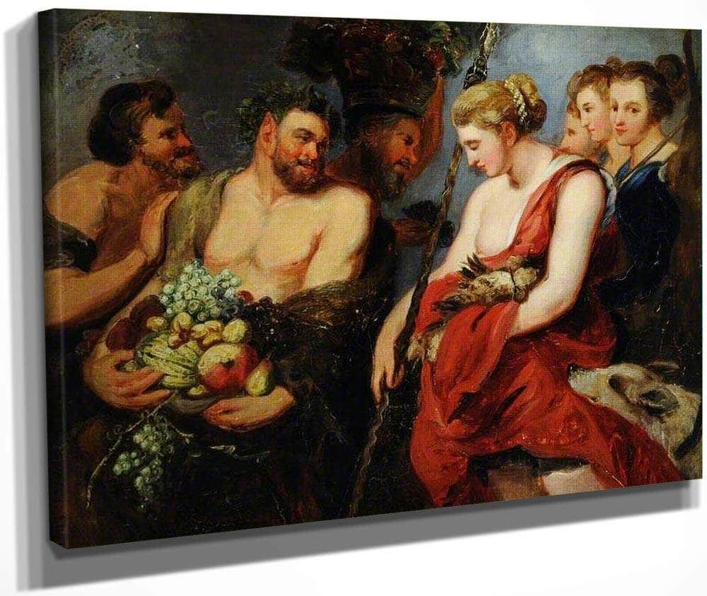 Diana, Returning From The Chase By William Etty Fine Art Print