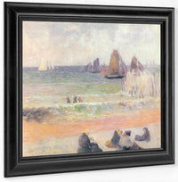 Dieppe Beach By Paul Gauguin Fine Art Print