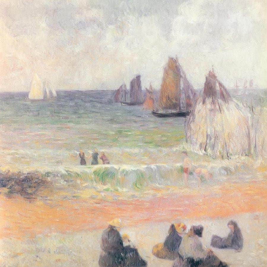 Dieppe Beach By Paul Gauguin Fine Art Print