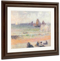 Dieppe Beach By Paul Gauguin Fine Art Print