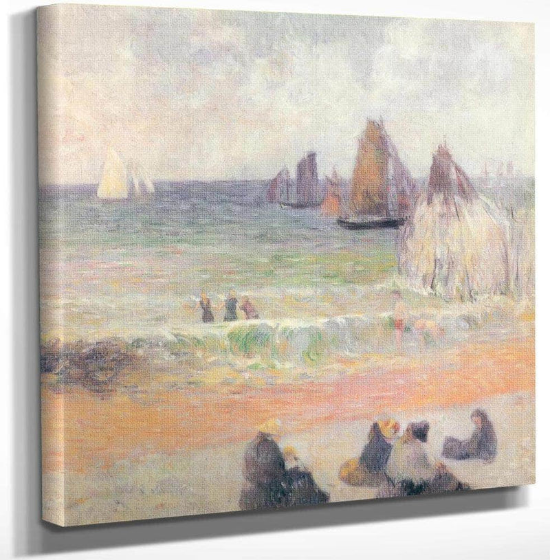 Dieppe Beach By Paul Gauguin Fine Art Print