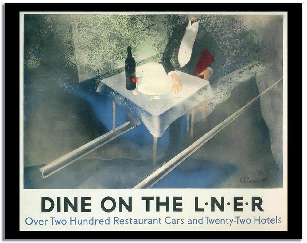 Dine The On L N E R  Vintage Poster Fine Art Print