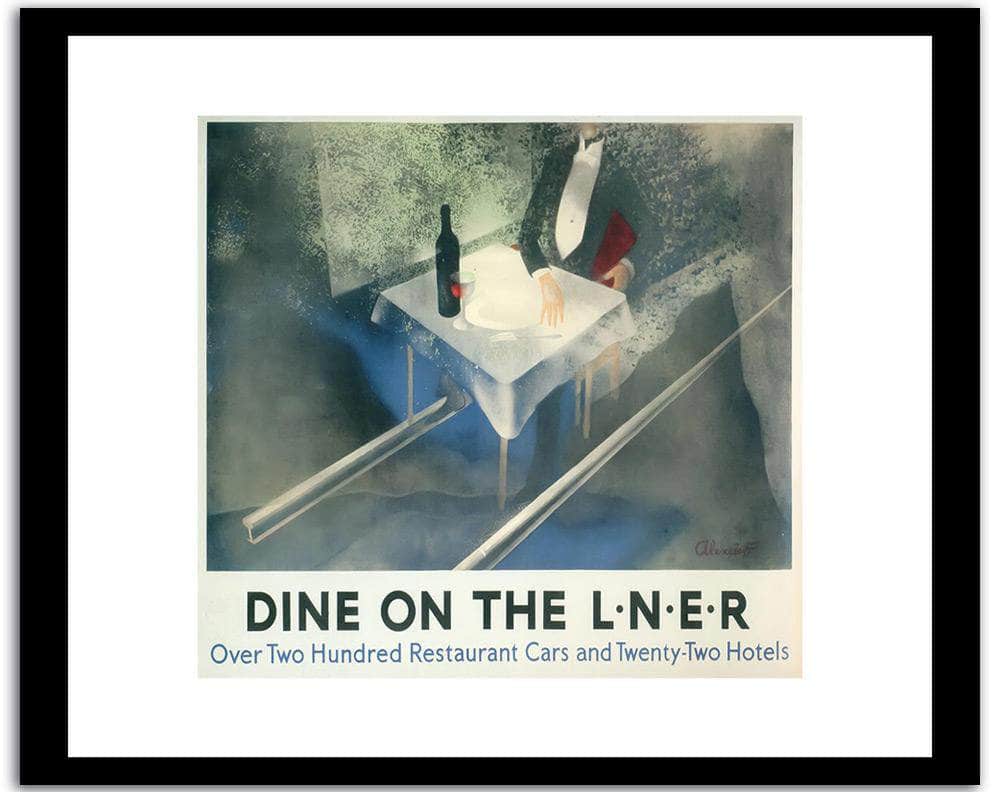 Dine The On L N E R  Vintage Poster Fine Art Print