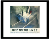 Dine The On L N E R  Vintage Poster Fine Art Print