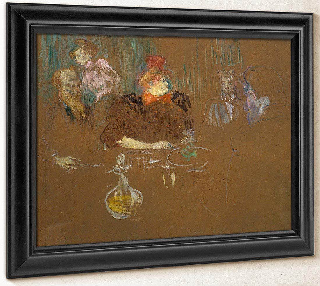 Dinner At The Home Of Monsieur And Madame Natanson By Henri De Lautrec Toulouse Fine Art Print