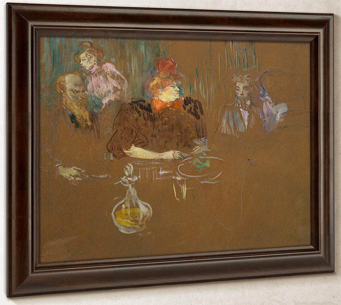 Dinner At The Home Of Monsieur And Madame Natanson By Henri De Lautrec Toulouse Fine Art Print