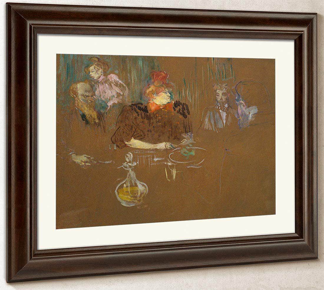 Dinner At The Home Of Monsieur And Madame Natanson By Henri De Lautrec Toulouse Fine Art Print