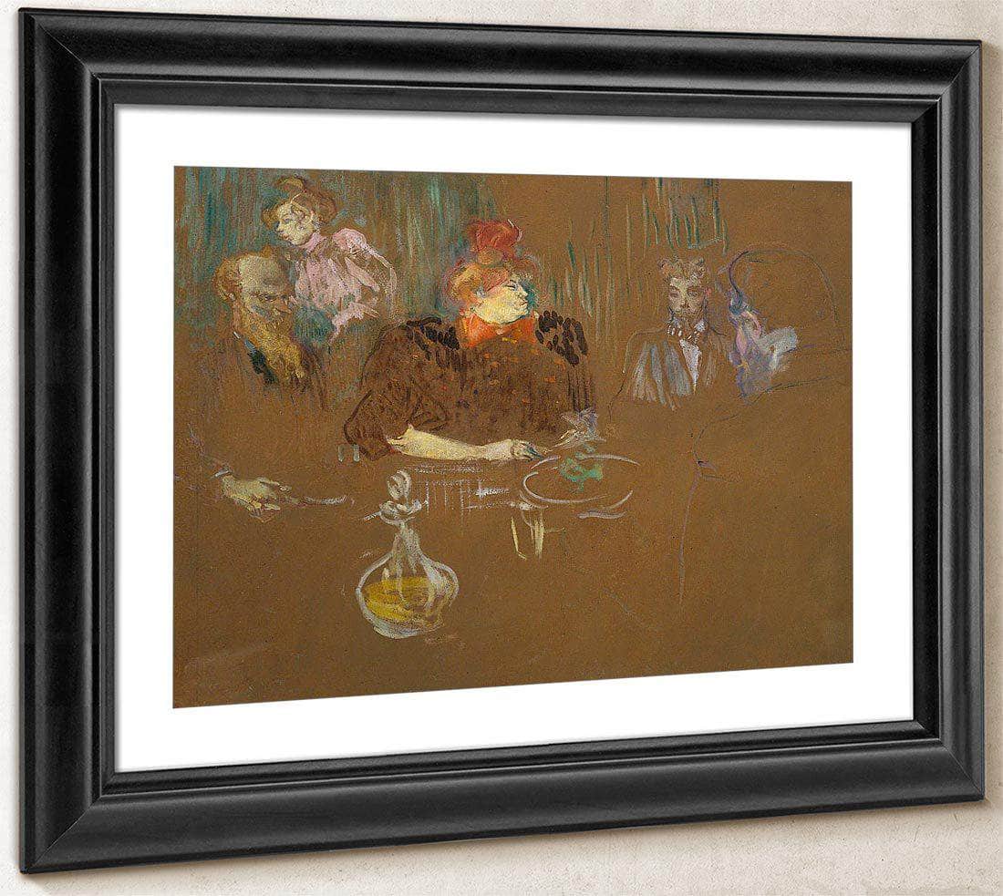 Dinner At The Home Of Monsieur And Madame Natanson By Henri De Lautrec Toulouse Fine Art Print