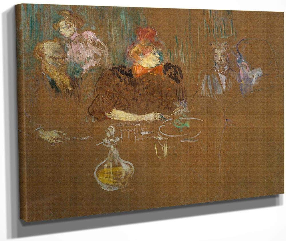 Dinner At The Home Of Monsieur And Madame Natanson By Henri De Lautrec Toulouse Fine Art Print