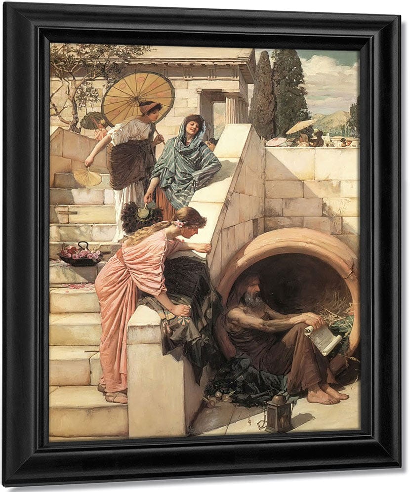 Diogenes By John Waterhouse Fine Art Print