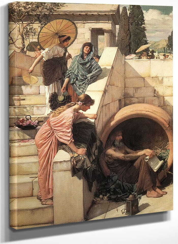 Diogenes By John Waterhouse Fine Art Print