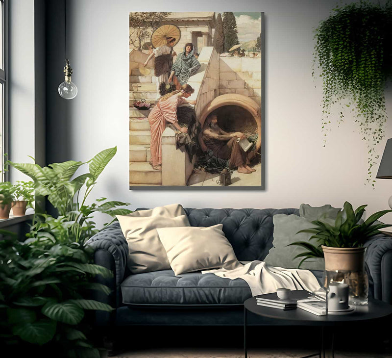 Diogenes By John Waterhouse Fine Art Print