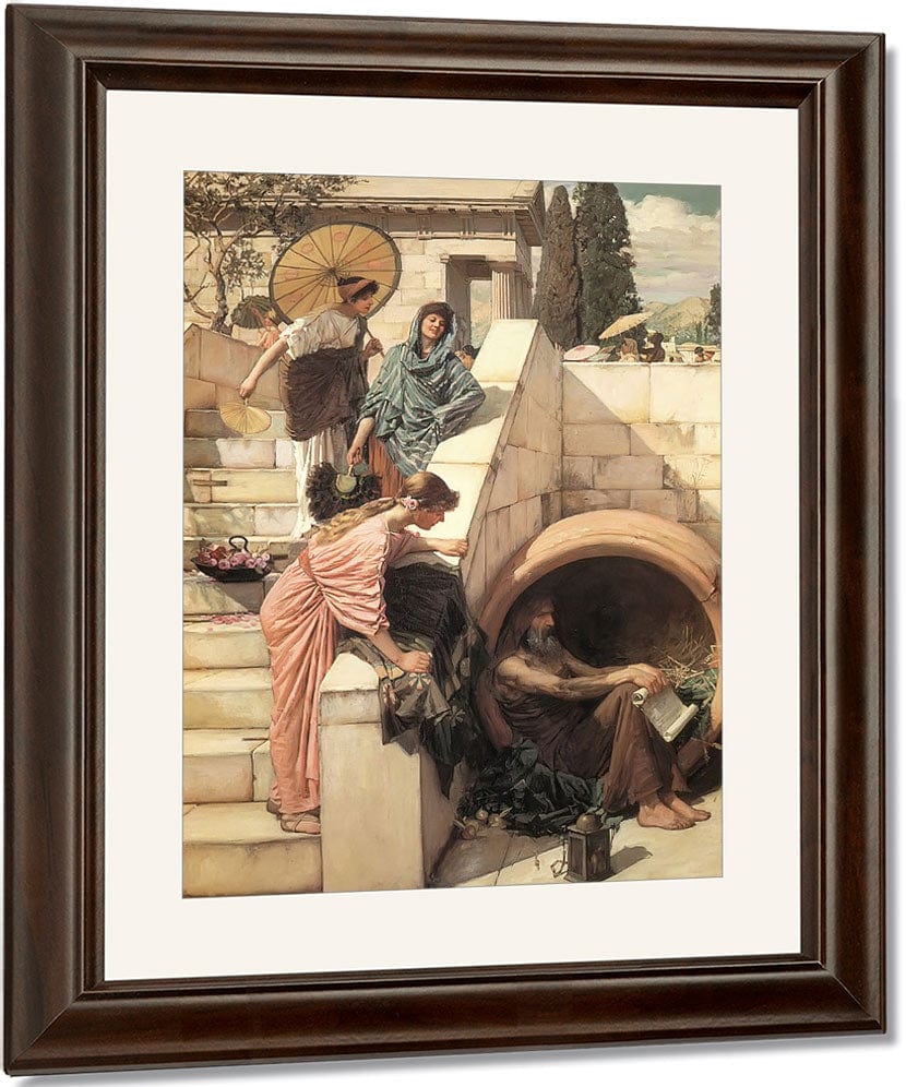 Diogenes By John Waterhouse Fine Art Print