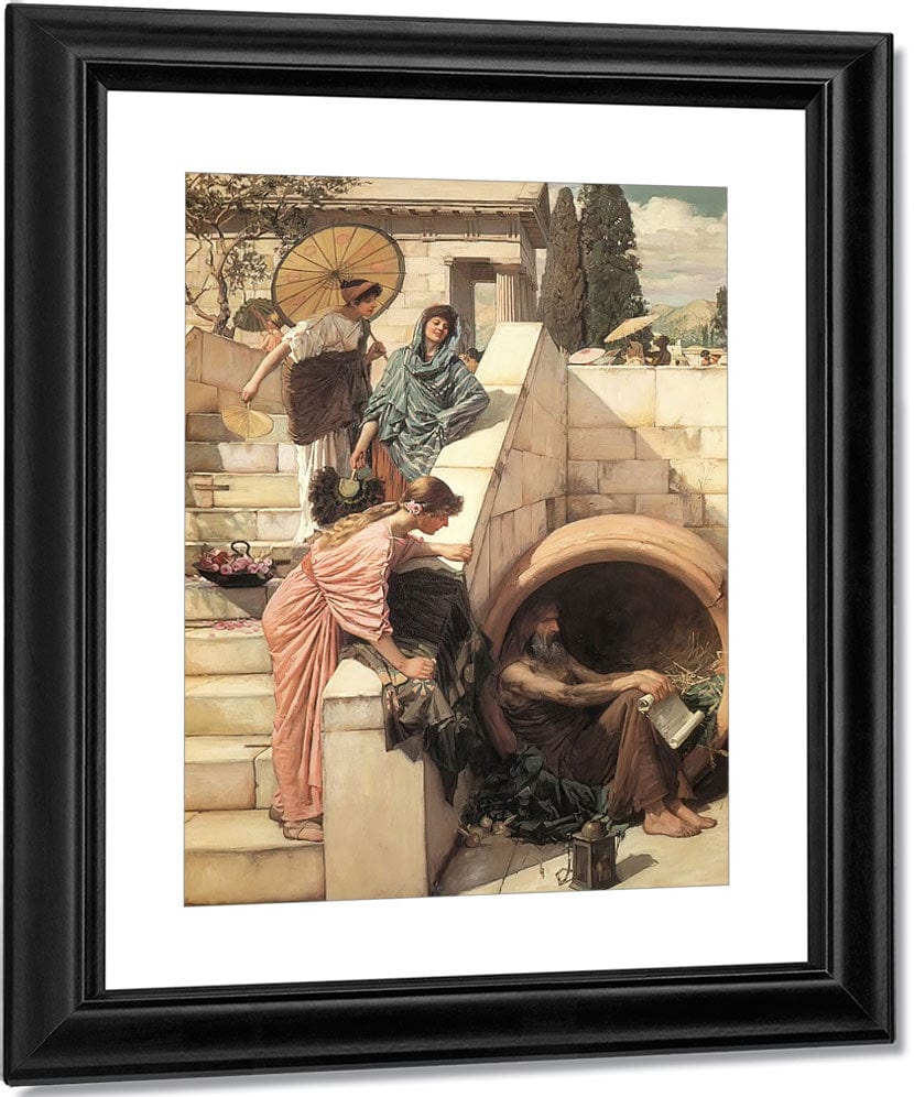 Diogenes By John Waterhouse Fine Art Print