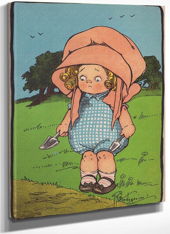 Discouraged Illustrated By Grace G Drayton Fine Art Print