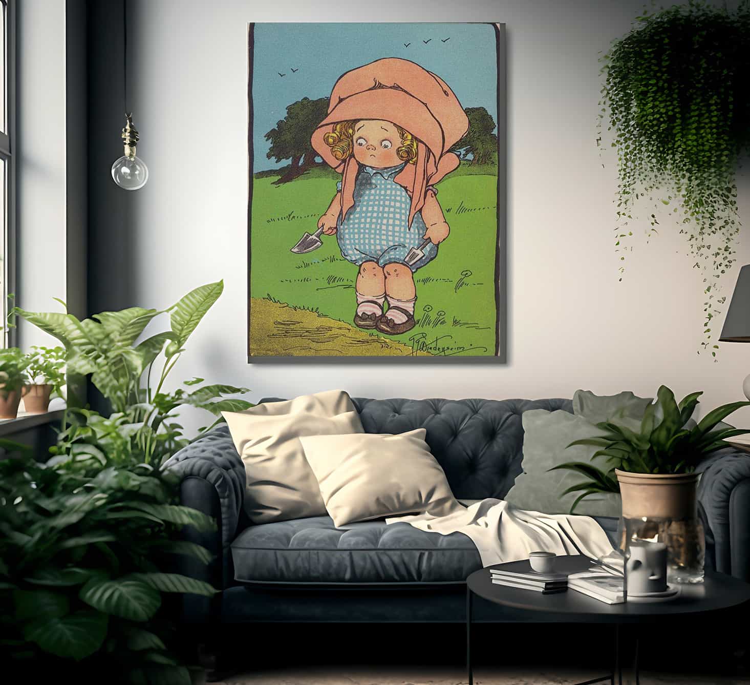 Discouraged Illustrated By Grace G Drayton Fine Art Print