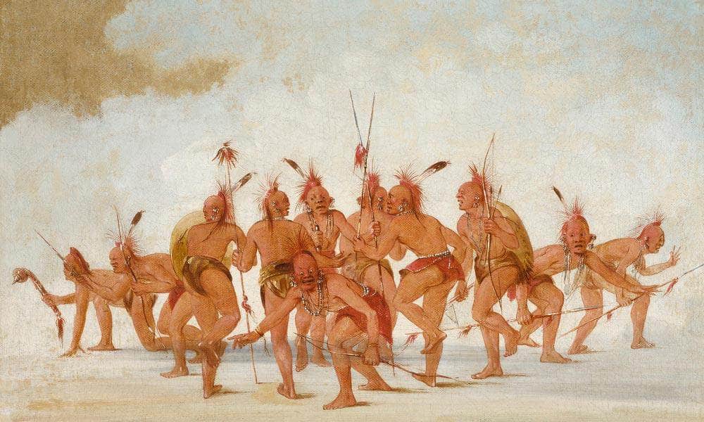Discovery Dance, Sac And Fox By George Catlin Fine Art Print
