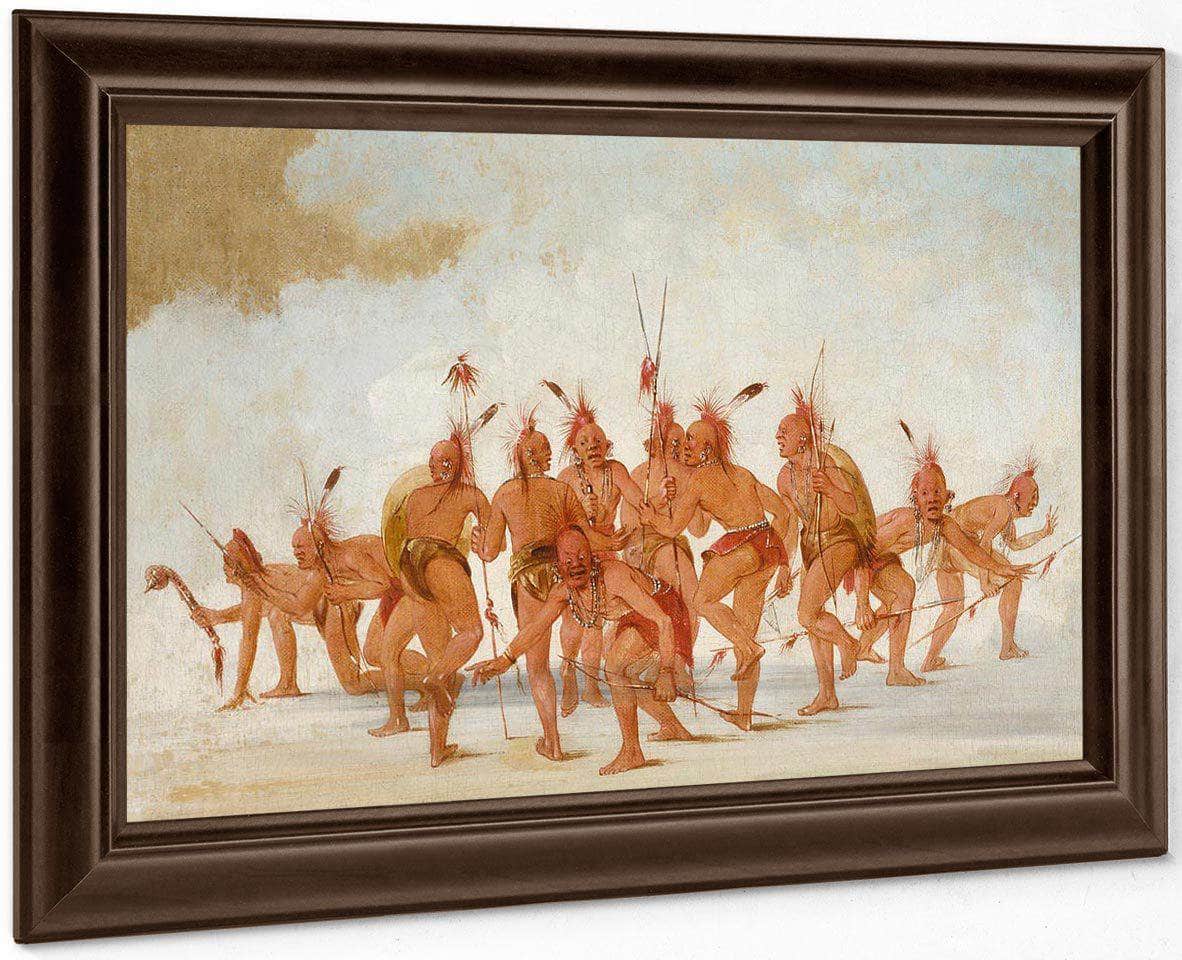Discovery Dance, Sac And Fox By George Catlin Fine Art Print