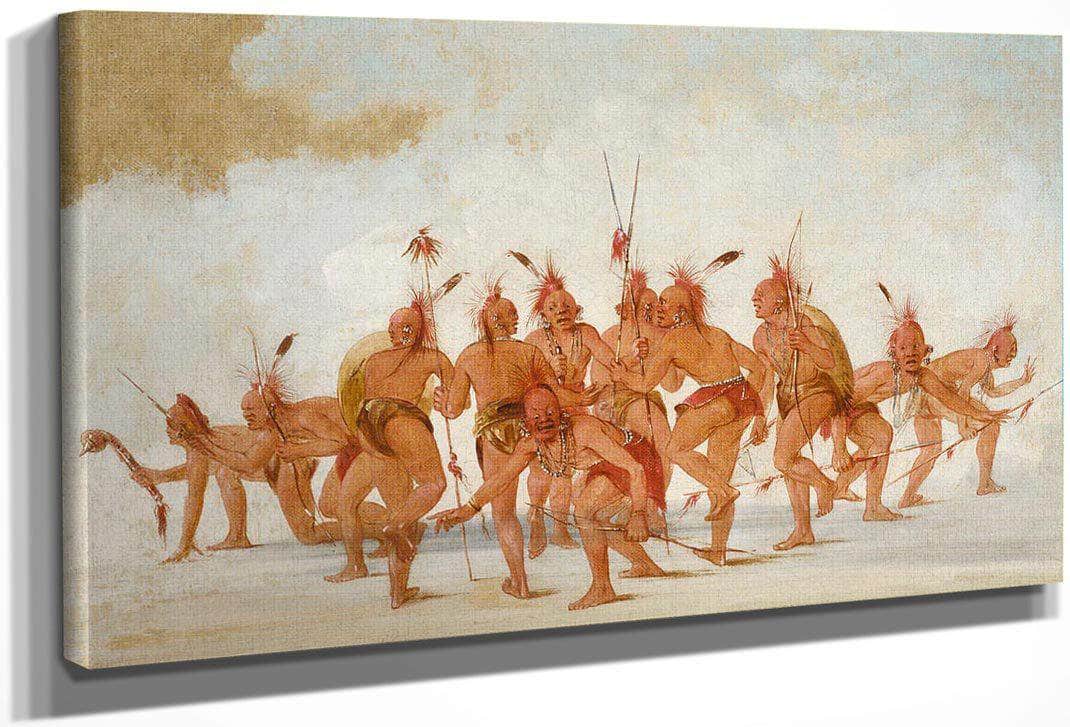 Discovery Dance, Sac And Fox By George Catlin Fine Art Print