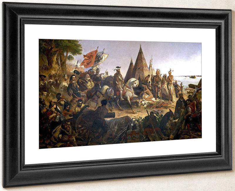 Discovery Of The Mississippi By De Soto By William Henry Powell Fine Art Print