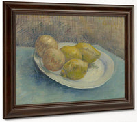 Dish With Citrus Fruit By Vincent Van Gogh Fine Art Print