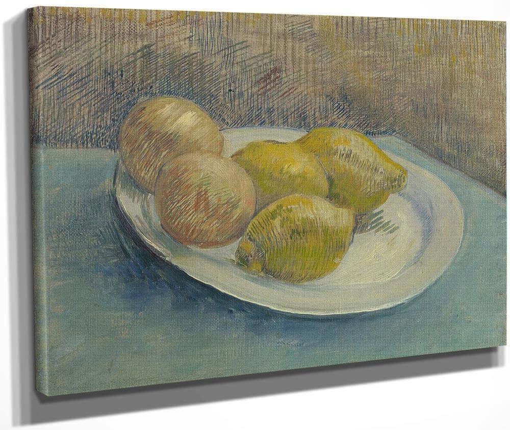 Dish With Citrus Fruit By Vincent Van Gogh Fine Art Print