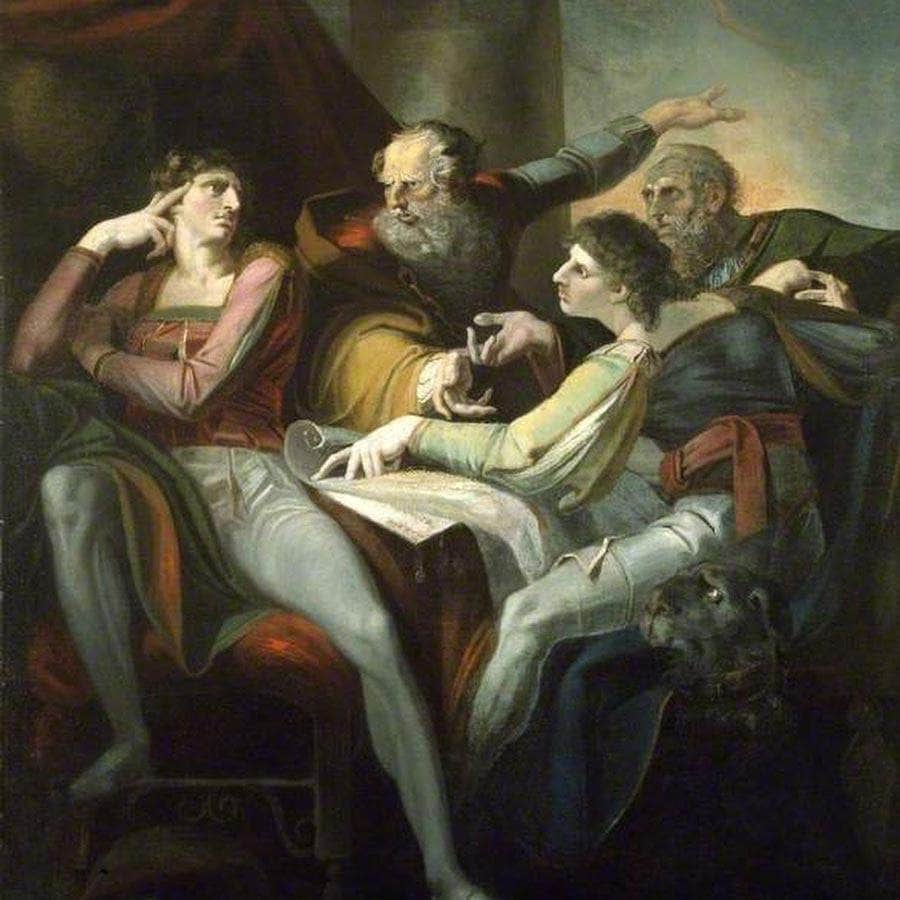Dispute Between Hotspur, Glendower, Mortimer And Worcester By Henry Fuseli Fine Art Print