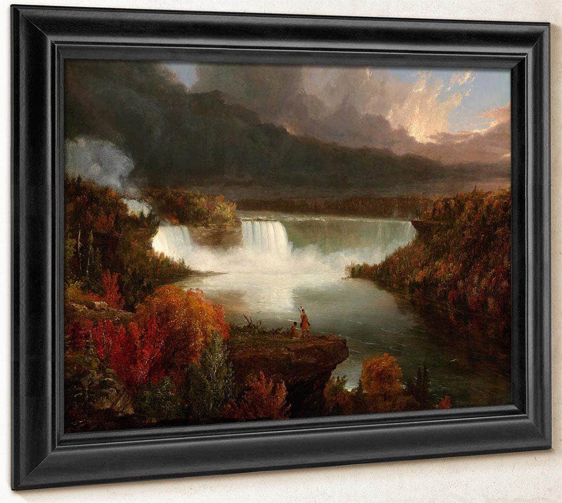 Distant View Of Niagara Falls By Cole Thomas Fine Art Print