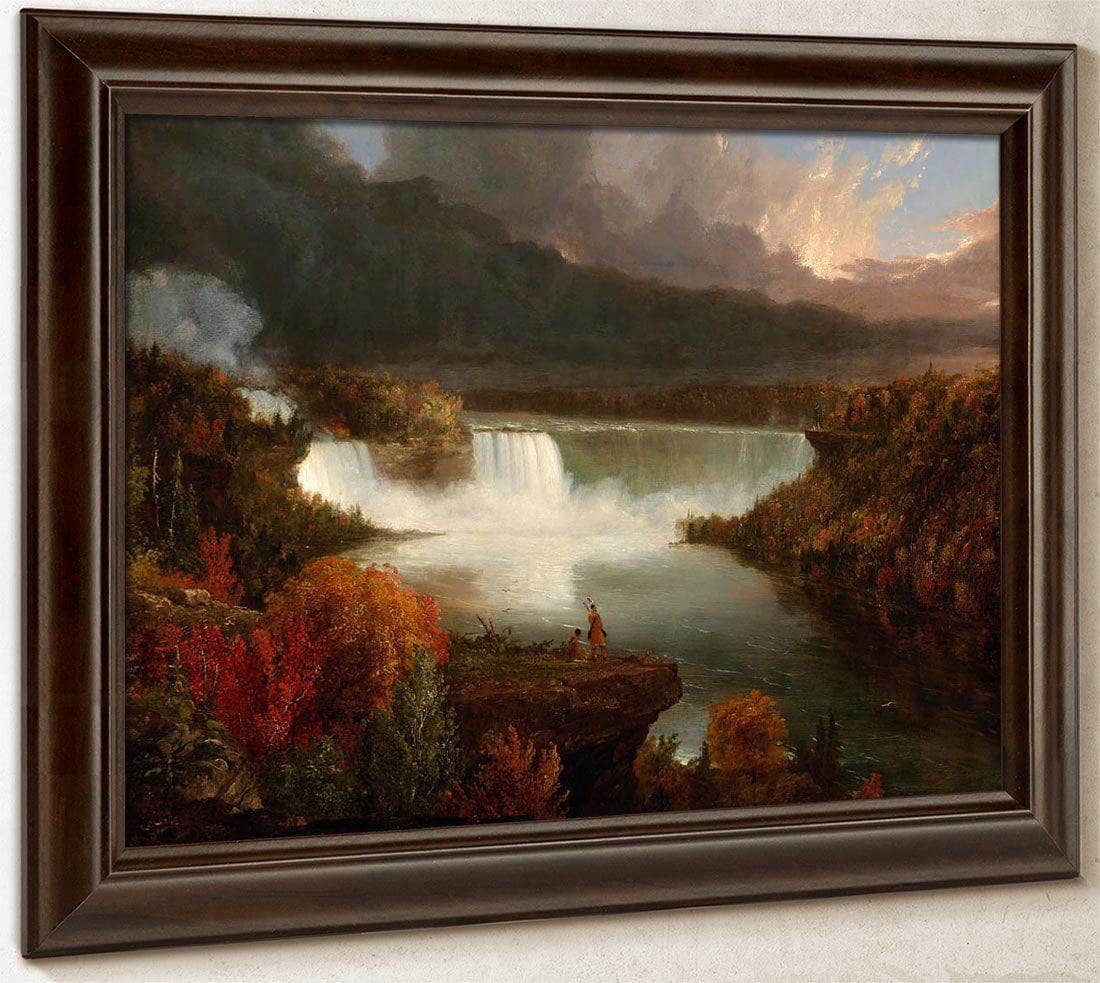 Distant View Of Niagara Falls By Cole Thomas Fine Art Print