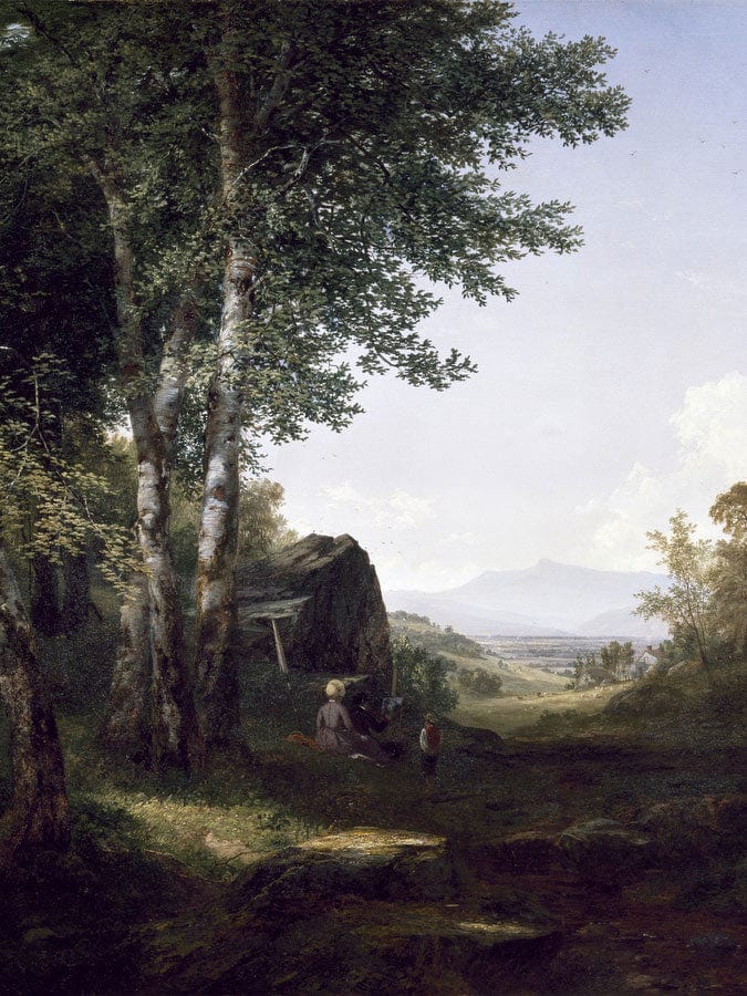 Distant View Of The Mansfield Mountain, Vermont By John Frederick Kensett Fine Art Print