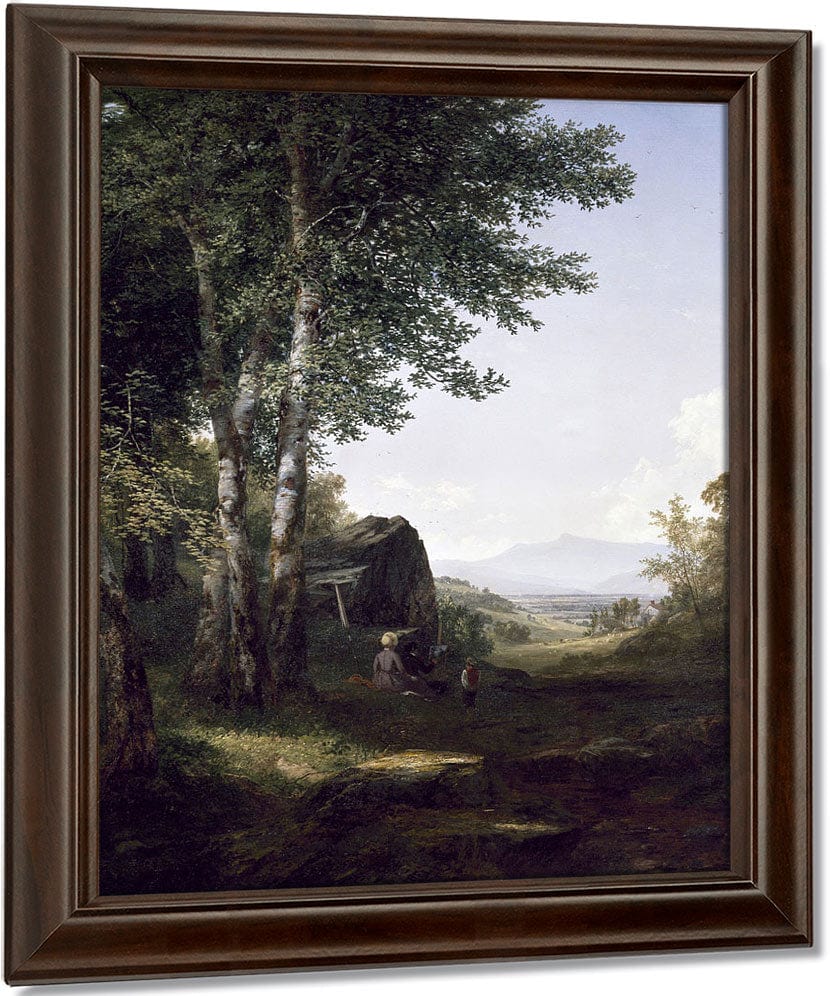 Distant View Of The Mansfield Mountain, Vermont By John Frederick Kensett Fine Art Print